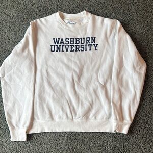 Washburn University White Crewneck